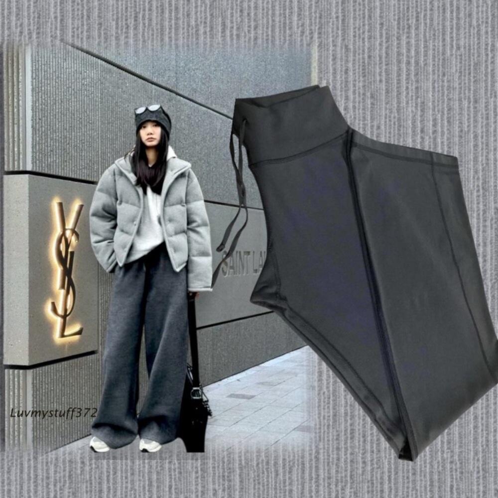 Lululemon Wide Leg Pants in Coal Gray - Picture 8 of 10